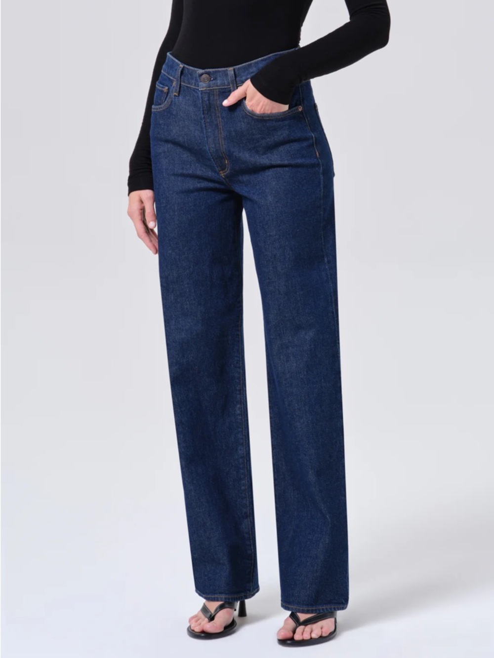 NWT Agolde Harper Mid Rise Relaxed Straight Reissue Jeans Size 28